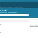 UK Gambling Commission register search for Neptune Play showing current and legacy domain mappings